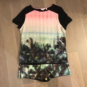 Ted Baker Palm Print Tee